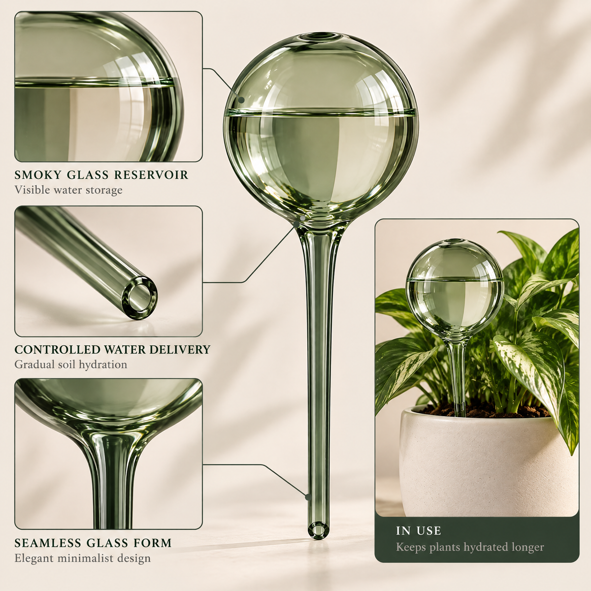 Elvanmere™ Self-Watering Glass Plant Globe