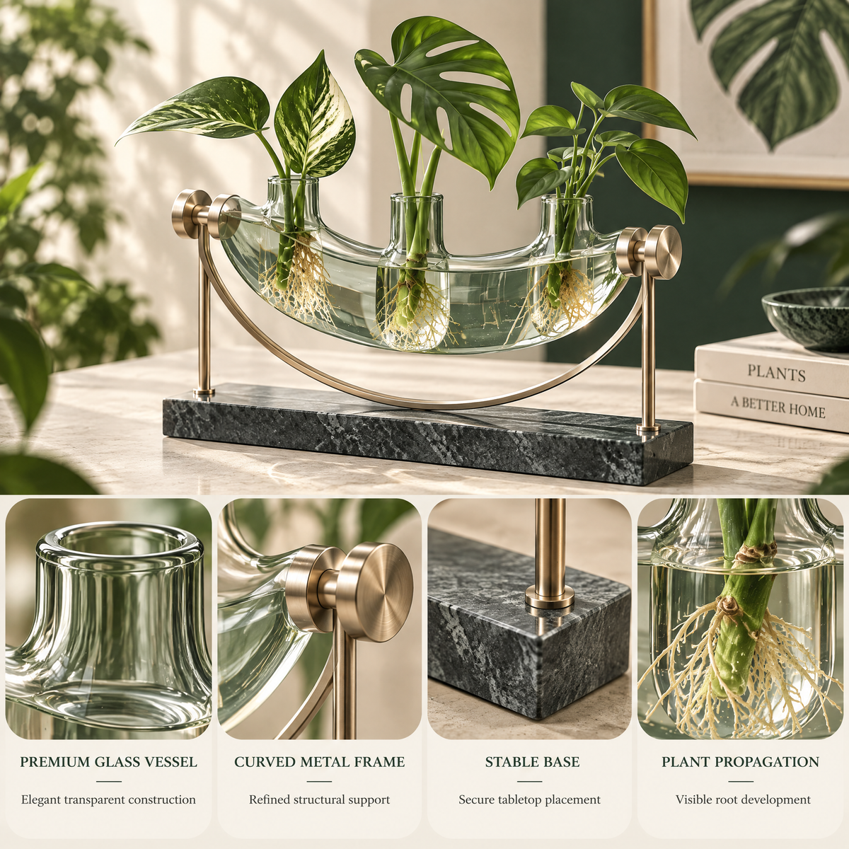 Elvanmere™ Glass Plant Propagation Station