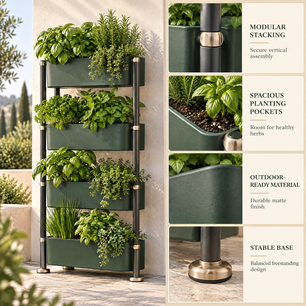 Elvanmere™ 4-Tier Vertical Herb Garden Planter