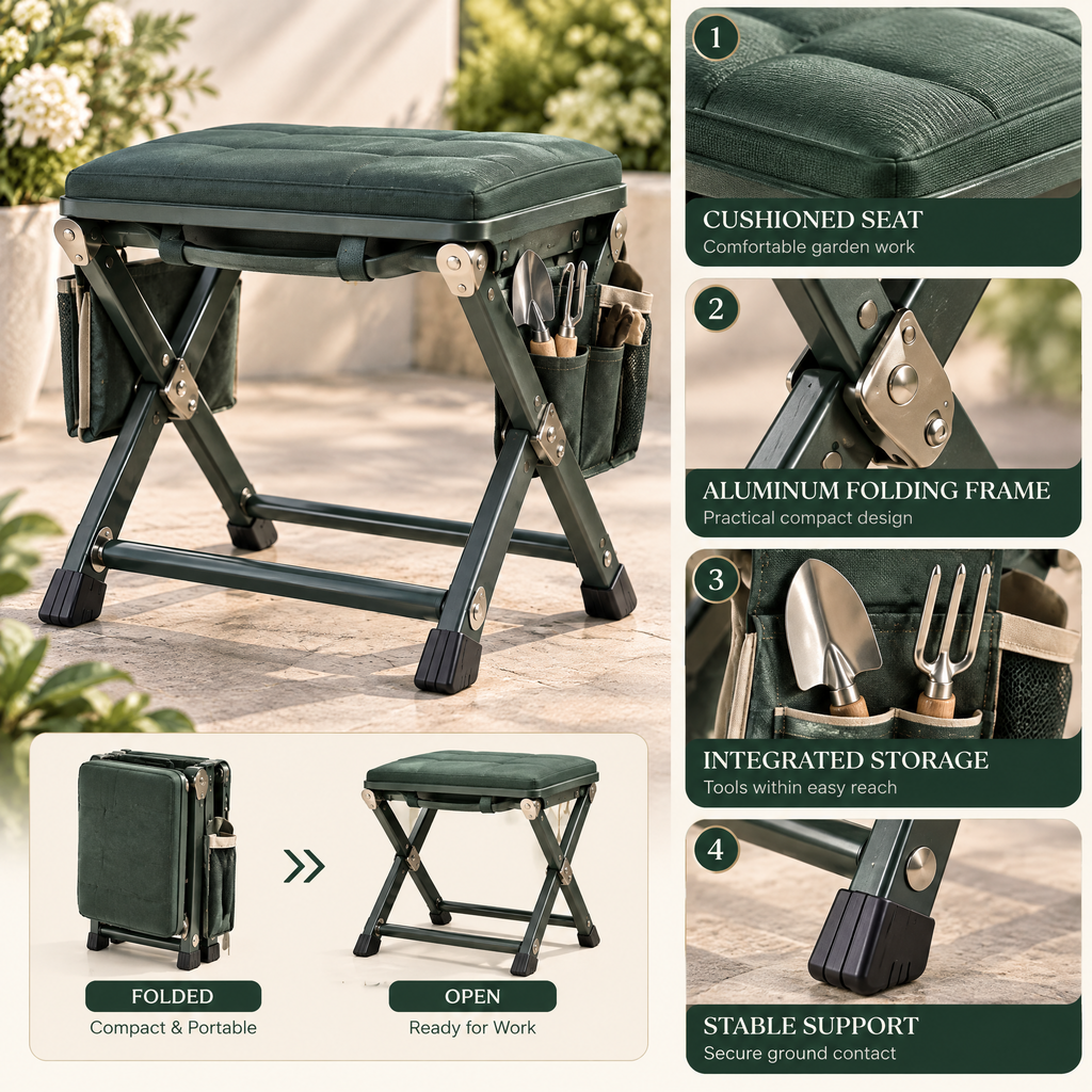 Elvanmere™ Foldable Garden Stool
