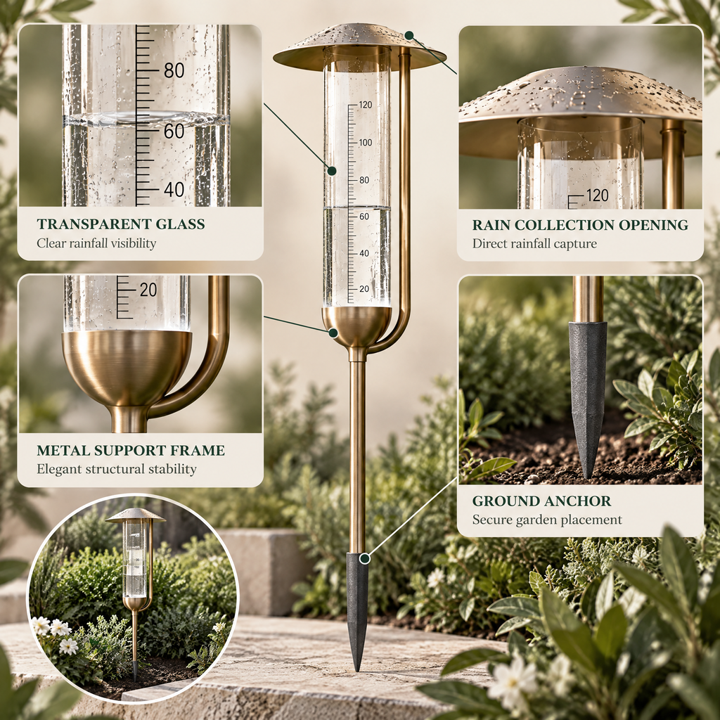 Elvanmere™ Decorative Outdoor Rain Gauge